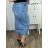 Sukňa dlhá riflová dámska (M-3XL) RE-DRESS RED24RE68/DR 3XL modrá