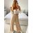 Nohavice dlhé oversize dámske (S/M/L ONE SIZE) TALIANSKA MODA IM32419112/DUR fuchsiová M/L