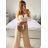 Nohavice dlhé oversize dámske (S/M/L ONE SIZE) TALIANSKA MODA IM32419112/DUR fuchsiová M/L