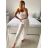 Nohavice harémky letné dlhé dámske (S/M ONE SIZE) TALIANSKA MÓDA IMM239535UN/DU S/M modrá
