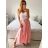 Sukně dlouhá dámská (S/M ONE SIZE) ITALSKá MODA IM323026/DUR S/M béžová