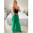 Nohavice dlhé s opaskom dámske (S/M/L ONE SIZE) TALIANSKA MÓDA IMWD24001/DU - šedá svetlá - M/L