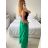 Nohavice dlhé s opaskom dámske (S/M/L ONE SIZE) TALIANSKA MÓDA IMWD24001/DU - šedá svetlá - M/L