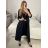 Kabát dlhý dlhý kabát dámske (S/M ONE SIZE) TALIANSKA MÓDA IMPBB22E55571