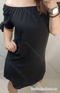 Šaty letný carmen krátky rukáv dámske (S/M/L/XL ONE SIZE) TALIANSKA MÓDA IMC24056