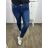 Rifle jeans PUSH-UP dlhé dámske (29-36) M.SARA MSR24MS3802-2/DUR modrá džínsová 30