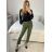 Košile saténová dlouhý rukáv dámské (S/M/L ONE SIZE) ITALSKá MóDA IM322560/DR M/L červená