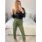 Košile saténová dlouhý rukáv dámské (S/M/L ONE SIZE) ITALSKá MóDA IM322560/DR M/L červená