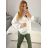 Košile saténová dlouhý rukáv dámské (S/M/L ONE SIZE) ITALSKá MóDA IM322560/DR M/L červená