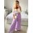 Nohavice dlhé dámske (S/M/L ONE SIZE) TALIANSKA MÓDA IMWAD24033/DU -   šedá -   M / L