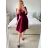 Šaty elegantní dlouhý rukáv dámská (S/M ONE SIZE) ITALSKÁ MÓDA IMM23M6062/DU S/M čierna