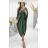 Šaty dlouhý rukáv dámské oversize (XL/4XL ONE SIZE) ITALSKÁ MÓDA IMM21102/DR cihlová