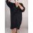 Šaty dlouhý rukáv dámské oversize (XL/4XL ONE SIZE) ITALSKÁ MÓDA IMM21102/DR cihlová