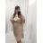 Šaty elegantný motýlkové dlhý rukáv dámske (S/M ONE SIZE) TALIANSKA MÓDA IMWAE24084/DU -   čierna
 -   S / M