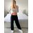 Nohavice aladinky haremky letné dámske (S/M ONE SIZE) TALIANSKA MÓDA IMPLI241515/DU