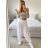 Nohavice aladinky haremky letné dámske (S/M ONE SIZE) TALIANSKA MÓDA IMPLI241515/DU
