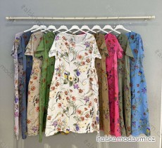 Šaty letné krátky rukáv dámske (S/M/L ONE SIZE) TALIANSKA MÓDA IMWCA24FRANCESKA