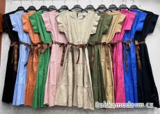 Šaty dlhé krátky rukáv dámske (S/M/L ONE SIZE) TALIANSKA MÓDA IMWDK24016