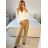 Halenka elegantní dlouhý rukáv dámská (S/M ONE SIZE) ITALSKÁ MÓDA IMPLI2435757/DU -   béžová -   S/M