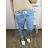 Kalhoty  s páskem dámské nadrozměr (XL/2XL/3XL ONE SIZE) ITALSKá MóDA IM424211/DR 2XL/3XL tmavě modrá