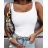 Tielko na ramienka dámske (S/M ONE SIZE) TALIANSKA MÓDA IMD24086 biela S / M