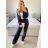 Sako dlhý rukáv dámske (S/M ONE SIZE) TALIANSKA MÓDA IMPLP2386440090/DU S/M čierna
