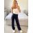 Kalhoty elegantní dlouhé dámské (S,M,L,XL) ITALSKÁ MÓDA IMPGM2421489