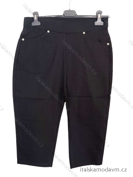 Legíny 3/4 strečové krátké dámské (M-2XL) SAL SMILING SAL24SZ-76/DU -   Černá -   M/L