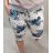 Kalhoty tepláky 3/4 krátké kraťasy letní dámské nadrozměrné (uni xl-2xl) ITALSKÁ MÓDA IMB20194