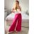 Nohavice dlhé dámske (S/M/L ONE SIZE) TALIANSKA MÓDA IMWAD24033/DU -   tmavo ružová
 -   M / L