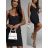 Šaty letné elegantné na ramienka dámske (S/M ONE SIZE) TALIANSKA MÓDA IMD24190
