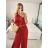 Overal dlouhý elegantní skládaný bez rukávu dámské (S/M ONE SIZE) ITALSKÁ MÓDA IMPGM2323232