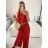 Overal dlouhý elegantní skládaný bez rukávu dámské (S/M ONE SIZE) ITALSKÁ MÓDA IMPGM2323232