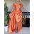 Šaty dlouhé společenské carmen dámské (S/M ONE SIZE) ITALSKá MóDA IMHMS23136