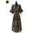 Šaty dlouhé letní elegantní krátký rukáv dámské (36/38/40/42) ITALSKÁ MÓDA IMPES249389 zelená 40/42