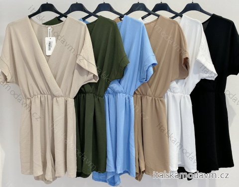Overal krátky krátky rukáv dámsky (S/M ONE SIZE) TALIANSKA MÓDA IMPMD246292