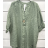 Tunika oversize 3/4 dlouhý rukáv dámská (S/M ONE SIZE) ITALSKÁ MÓDA IMPSH24084a