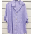 Tunika oversize košilová 3/4 dlouhý rukáv dámská (S/M ONE SIZE) ITALSKÁ MÓDA IMPSH242474