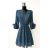 Šaty letní elegantní dlouhý rukáv dámské (38/40 ONE SIZE) ITALSKÁ MÓDA IMPES241546-6 zelená 38/40