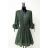 Šaty letní elegantní dlouhý rukáv dámské (38/40 ONE SIZE) ITALSKÁ MÓDA IMPES241546-6 zelená 38/40