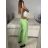Kalhoty dlouhé letní dámské (S/M/L ONE SIZE) ITALSKÁ MÓDA IMM24M24200/DUR -   zelená neon -   M/L