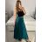 Sukně dlouhá dámská (S/M ONE SIZE) ITALSKÁ MÓDA IMPLP2333900065/DU S/M zelená smaragdová