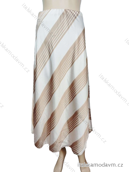 Sukňa stredne dlhá saténová dámska (S/M ONE SIZE) TALIANSKA MÓDA IMM23UN6886-1/DU