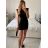 Šaty elegantní krátký rukáv dámské (S/M ONE SIZE) ITALSKÁ MÓDA IMPGM24LOVE