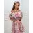 Šaty carmen přes ramena letní  dámské (S/M ONE SIZE) ITALSKÁ MÓDA IMM24M5076