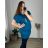 Tunika s príveskom krátky rukáv dámska nadrozmer (56/58 ONE SIZE) TALIANSKA MÓDA IM424BOLOGNA/DUR