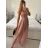 Šaty tilové elegantní bez rukávů dámské (S/M ONE SIZE) ITALSKÁ MÓDA IMM22Q52235A/UL S/M červená