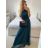 Šaty dlhé elegantné spoločenské bez rukávu dámske (S/M ONE SIZE) TALIANSKA MÓDA IMPSH223623/DUR tmavo ružová