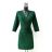 Šaty krátké elegantní třpytivé 3/4 rukáv dámské (38/40 ONE SIZE) ITALSKÁ MÓDA IMPES249388 červená 38/40