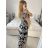 Šaty dlhé elegantný icecool krátky rukáv dámske (S/M, L/XL) AINUOSI TALIANSKA MODA IMB24JA215/DUR -   čierna -   S / M